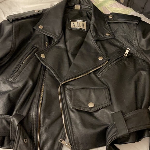 Premium Classic Motorcycle Style Ladies Leather Jacket  Black - Picture 5 of 7